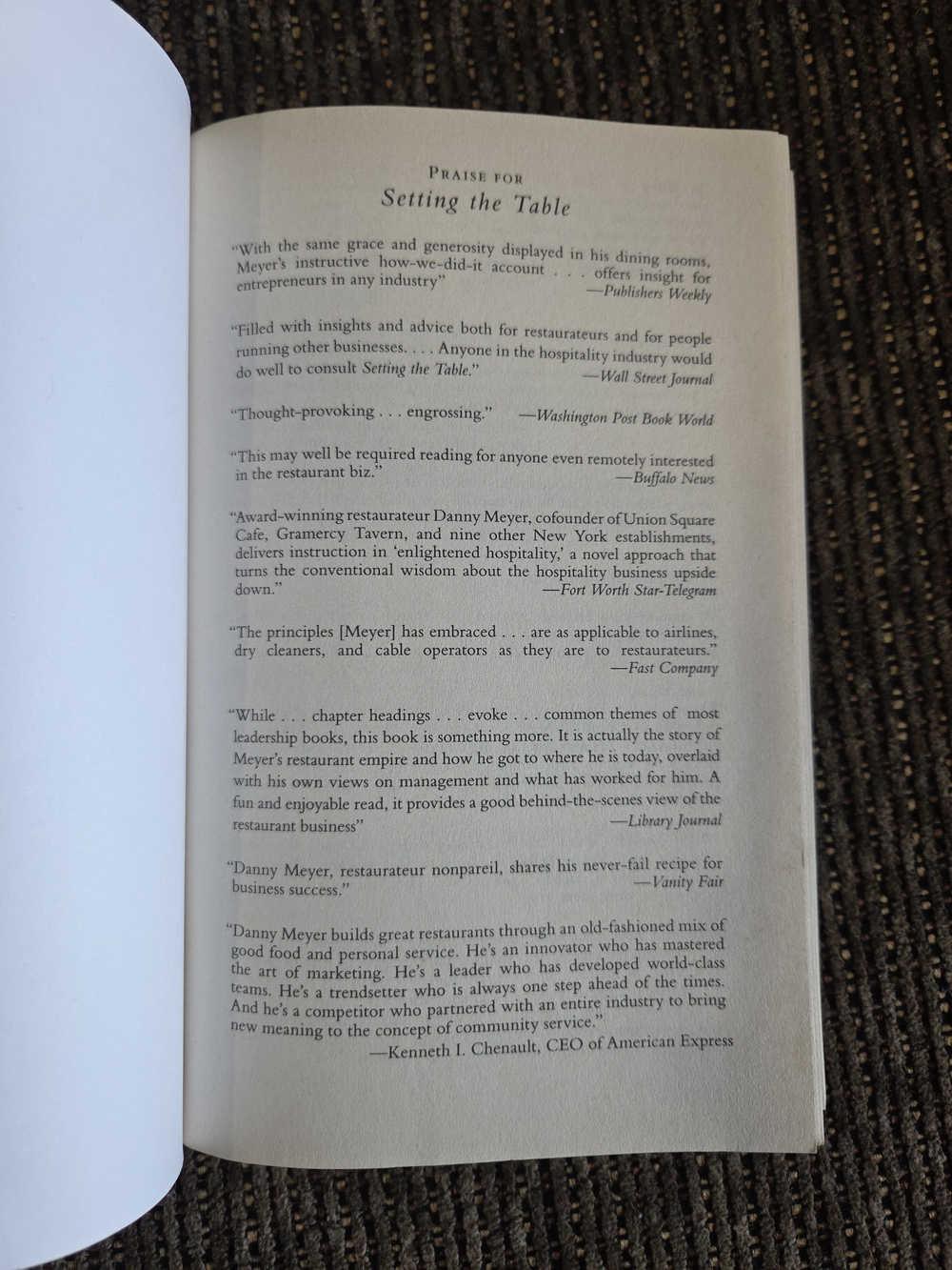 Setting the Table Paperback - Picture 4 of 4